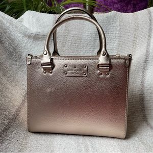 Kate Spade Small Quinn Wellesley Tote in Rosegold NWT